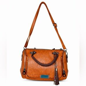 Elegant Tan Leather Handbag